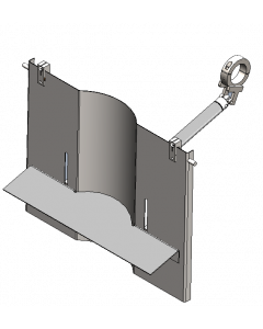 10" Concave Load Shelf (S-14);10" long curved backplate, 3" wide shelf provides support for heavier, bulkier packages. Entire backplate pivots to drop product from the shelf. Suggested for bag sizes from 6" to 12" in length.